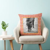 ホースシューズオレンジペット名馬PHOTO Keepsake クッション (椅子)