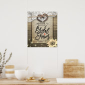 ホースシューズサンフラワーカントリーブライダルシャワーへようこそ ポスター (キッチン)