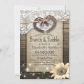 ホースシューズサンフラワーブランチ&バブリーブライダルシャワー 招待状 (正面)