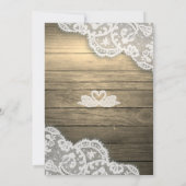 ホースシューズハートレースアジサイバチェロレッテ 招待状 (裏面)