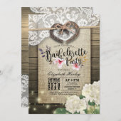 ホースシューズハートレースアジサイバチェロレッテ 招待状 (正面/裏面)