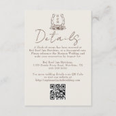 ホースシューズフローラウェスタン結婚ボホ詳細 エンクロージャーカード (正面)