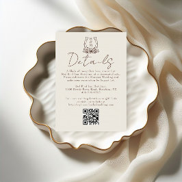 ホースシューズフローラウェスタン結婚ボホ詳細 エンクロージャーカード