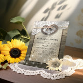 ホースシューズレースサンフラワーウッドリハーサルディナー 招待状