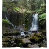 ホースシューズ滝ウォーターフォール雨林オーストラリア シャワーカーテン (正面)