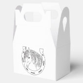 ホースシューズ白黒パーティーウェスタンパーティーホース フェイバーボックス (オープン)