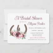 ホースシューズ&フラワーズバーンウッドブライダルシャワー 招待状 (正面)