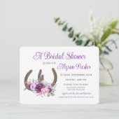 ホースシューズ&フラワーズバーンウッドブライダルシャワーInv 招待状 (スタンド正面)