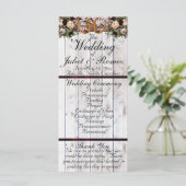 ホースシューズ、リボン&レース – バーグンディ結婚ズ プログラム (スタンド正面)