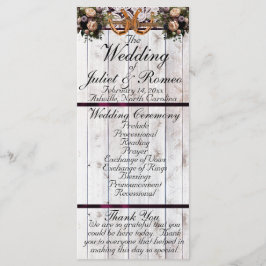 ホースシューズ、リボン&レース – パープル結婚ズ プログラム