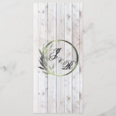 ホースシューズ、リボン&レース – パープル結婚ズ メニュー (裏面)