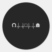 ホースシュートスキュートSs納屋ハートビートウノードリード ラウンドシール (正面)