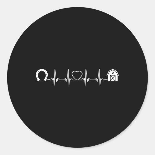 ホースシュートスキュートSs納屋ハートビートウノードリード ラウンドシール (正面)