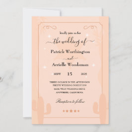 ホースシューバック西結婚式招待状 招待状