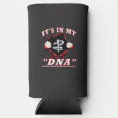 ホースシューピッチング コーズィー - 私のDNA スリム缶クーラー (正面)