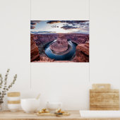 ホースシューベンドでのサンセット ポスター (キッチン)