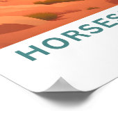 ホースシューベンドアリゾナトラベルプリント ポスター (角)