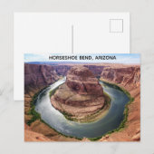 ホースシューベンドアリゾナ旅行写真 ポストカード (正面/裏面)