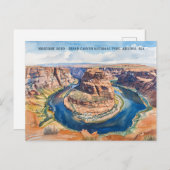 ホースシューベンドグランドキャニオン国立公園 ポストカード (正面/裏面)