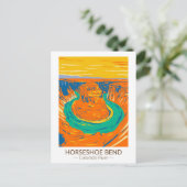 ホースシューベンドコロラドリバーヴィンテージ ポストカード (スタンド正面)