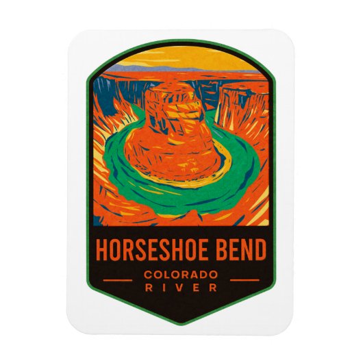 ホースシューベンドコロラドリバー マグネット (縦)