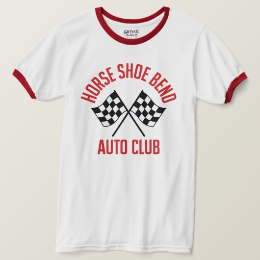 ホースシューベンド自動車クラブTシャツ Tシャツ (デザイン正面)