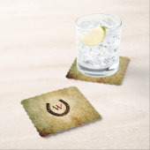 ホースシューモノグラムの紙コースター ペーパーコースター (インサイチュ)