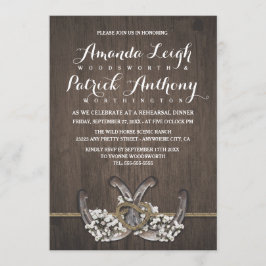 ホースシューリハーサルディナー招待状 招待状