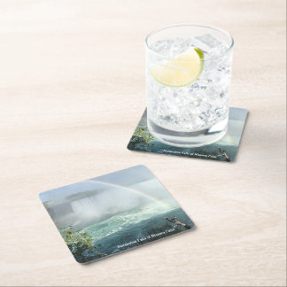 ホースシュー滝アットナイアガラ滝コースター スクエアペーパーコースター