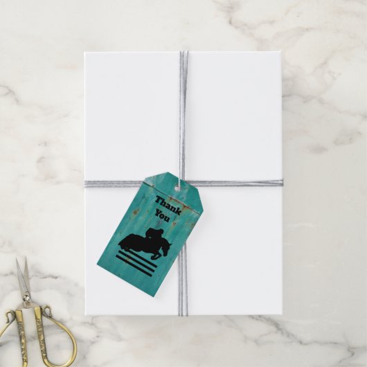 ホースショーハンタージャンパーシルエット ギフトタグ (より糸付き)