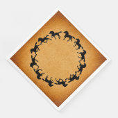 ホースシルエットサークルヴィンテージアート (コーナー)