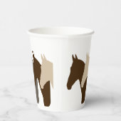 ホースシルエットパーソナライズされた誕生日 紙コップ (右)