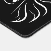 ホースシルエット&モノグラムオンブラック デスクマット (コーナー)