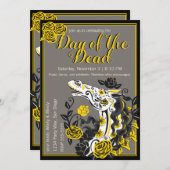 ホーススカルとイエローローズディアスデロスミュートス 招待状 (正面/裏面)