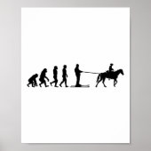 ホーススキージャーリングウィンタースキージャンピングスポーツ ポスター (正面)