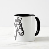 ホーススケッチマグ マグカップ (正面右)