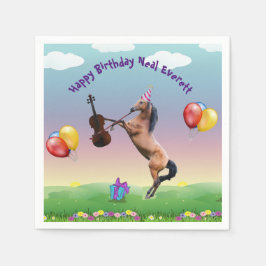 ホースズ遊ザヴァイオリン誕生日 スタンダードカクテルナプキン