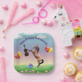 ホースズ遊ザヴァイオリン誕生日 ペーパープレート (パーティー)