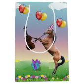 ホースズ遊ザヴァイオリン誕生日 ミディアムペーパーバッグ (正面)