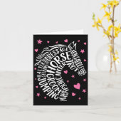 ホースタイポグラフィワードアートエクエストランガールズスホースバ カード (黄色い花)