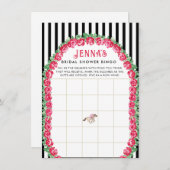 ホースダービーブライダルシャワービンゴ エンクロージャーカード (正面/裏面)