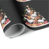 ホースツリークリスマスウマクリスマスギフト ラッピングペーパー (ロールコーナー)