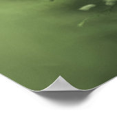 ホーステールフォトグリーンフローラデザイン ポスター (角)