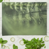 ホーステール自然フォトグリーンフローラ キッチンタオル (折り畳み)