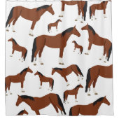 ホースデザイン シャワーカーテン (正面)