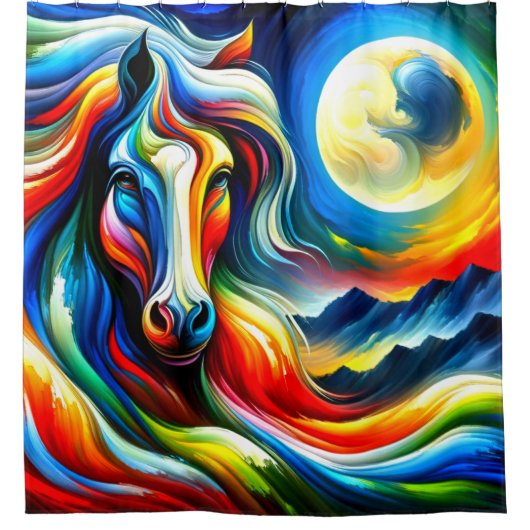 ホースデザイン シャワーカーテン (正面)