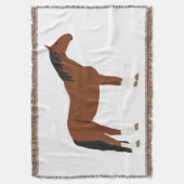 ホースデザイン スローブランケット (正面縦)