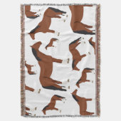 ホースデザイン スローブランケット (正面縦)