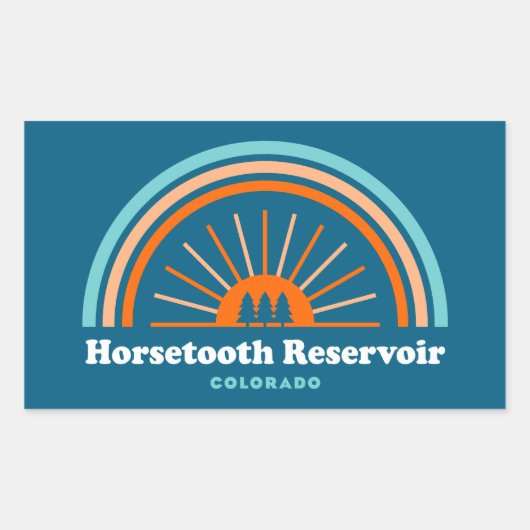 ホーストゥースリザーバコロラドレインボー 長方形シール (正面)