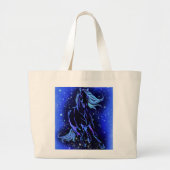 ホーストートバッランニンググのブルースターリーナイト ラージトートバッグ (正面)